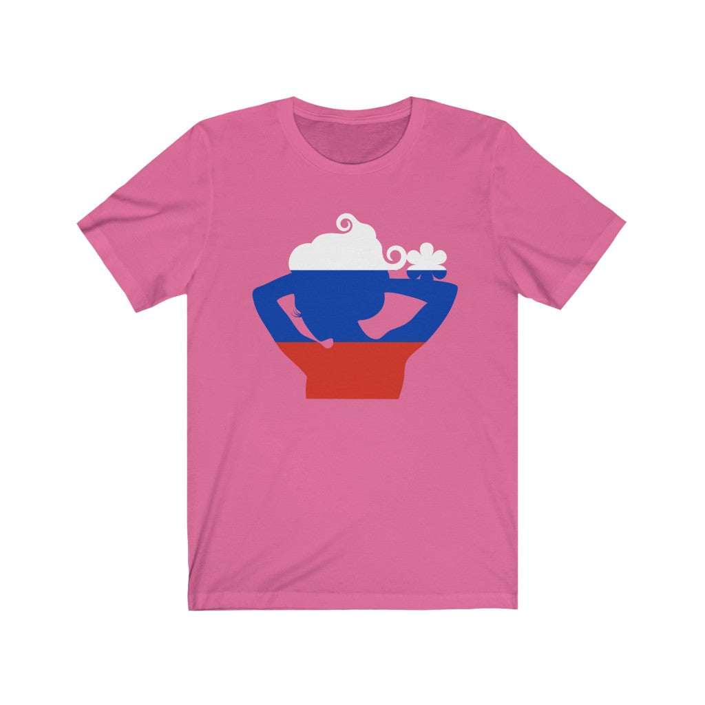 Russia Lady Flag Premium Tee - Unisex