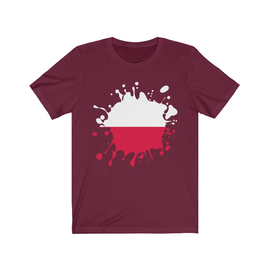 Poland Splat Flag Premium Tee - Unisex