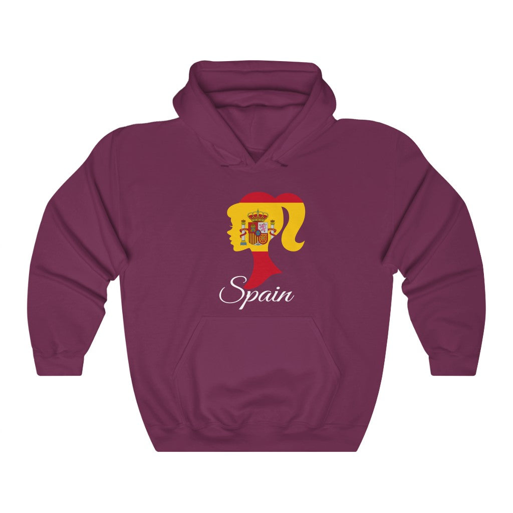 Spain Girl Flag Hoodie Sweatshirt 2 - Unisex