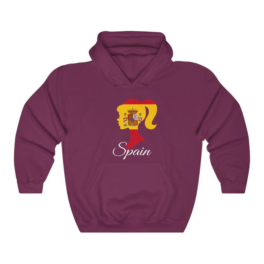 Spain Girl Flag Hoodie Sweatshirt 2 - Unisex