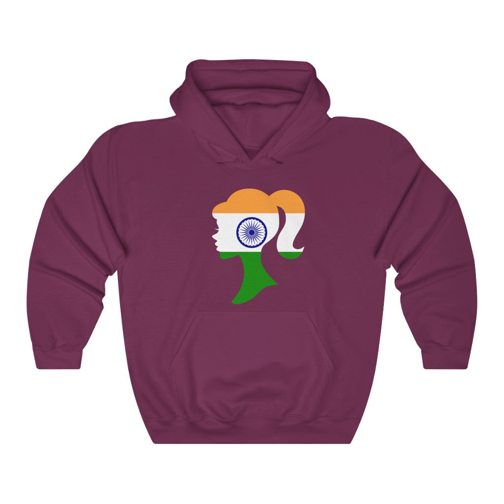 India Girl Flag Hoodie Sweatshirt - Unisex