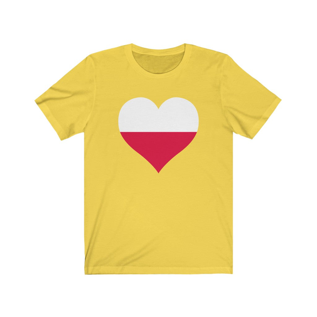 Poland Heart Flag Premium Tee - Unisex