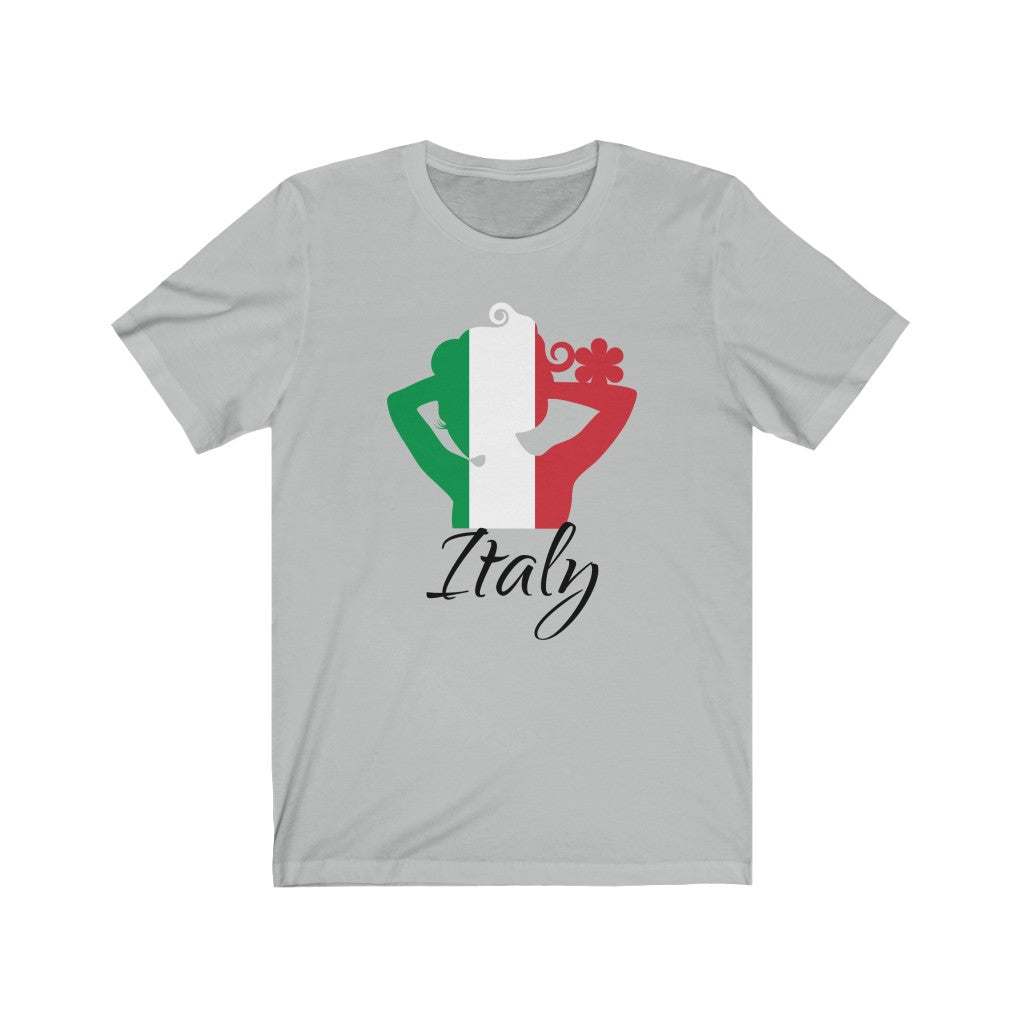 Italy Lady Flag Premium Tee 1 - Unisex