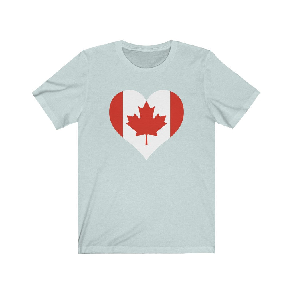 Canada Heart Flag Premium Tee - Unisex