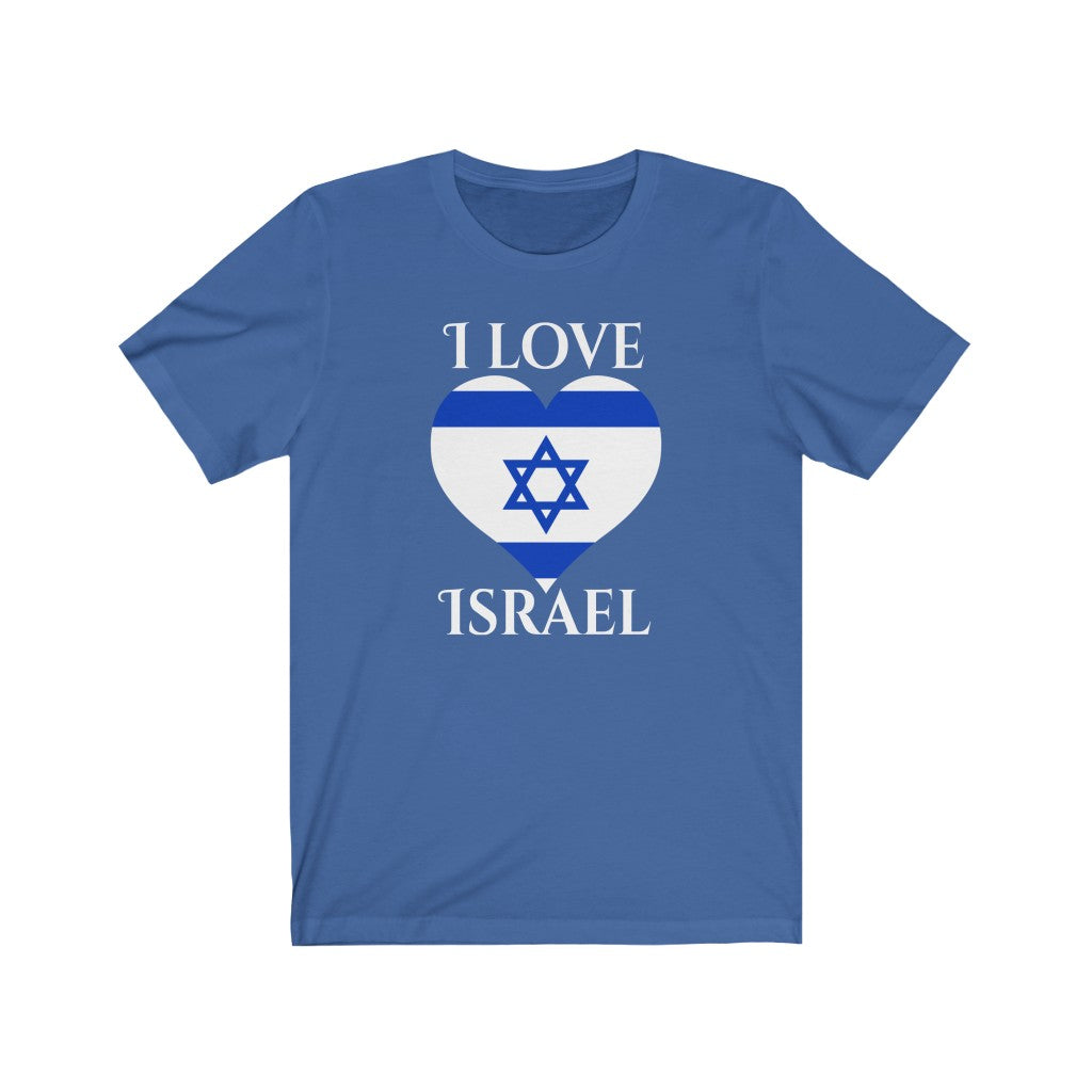 Israel Heart Flag Premium Tee 2 - Unisex