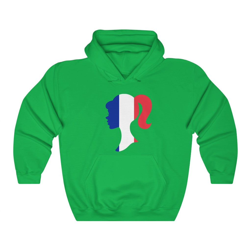 France Girl Flag Hoodie Sweatshirt - Unisex