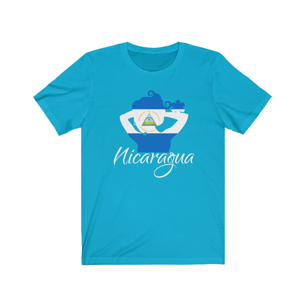 Nicaragua Lady Flag Premium Tee 2 - Unisex