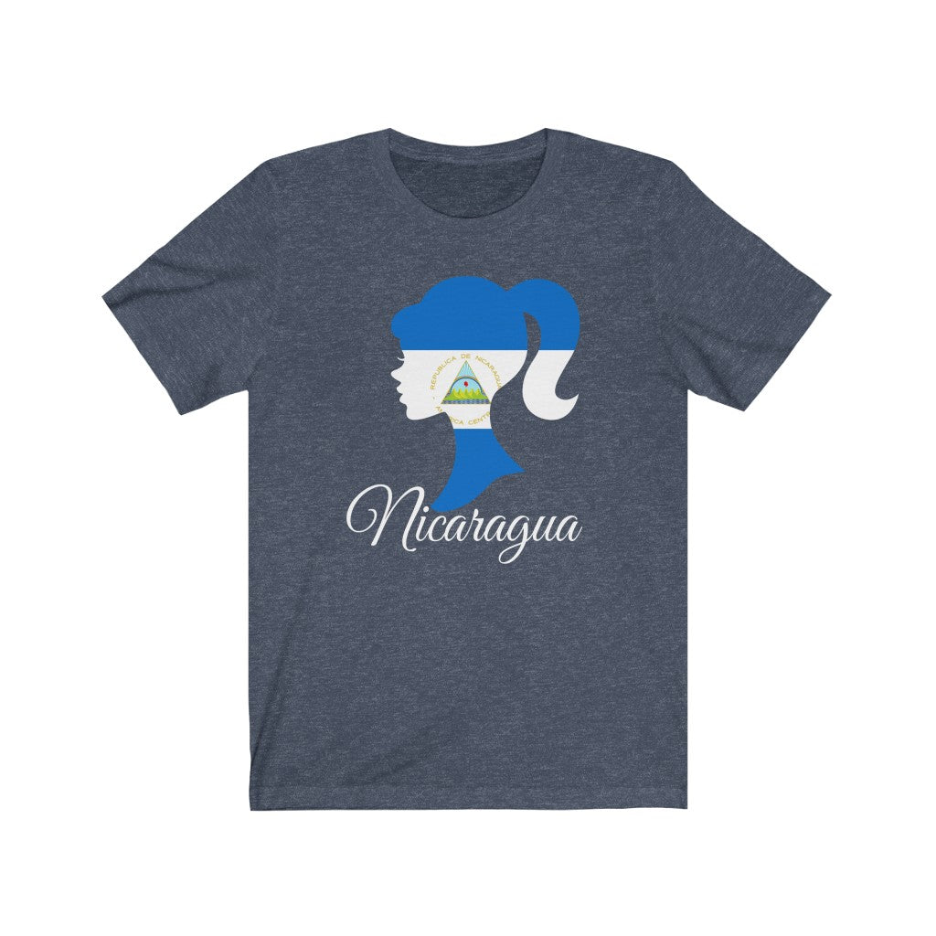 Nicaragua Girl Flag Premium Tee 2 - Unisex