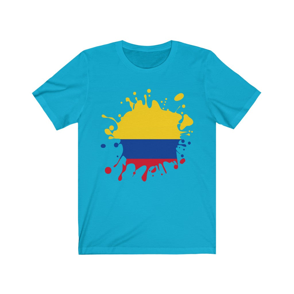 Colombia Splat Flag Premium Tee - Unisex