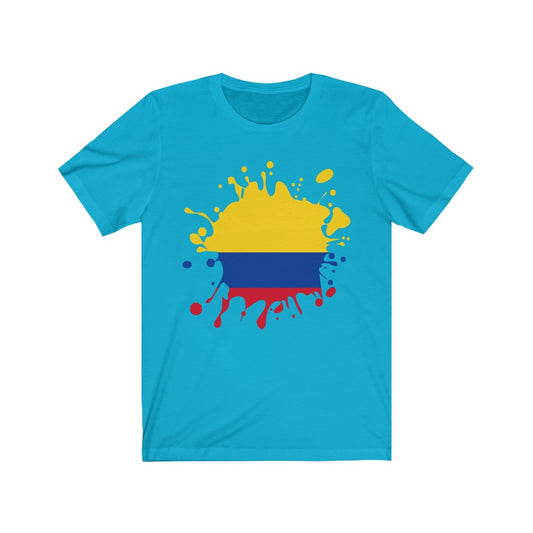 Colombia Splat Flag Premium Tee - Unisex
