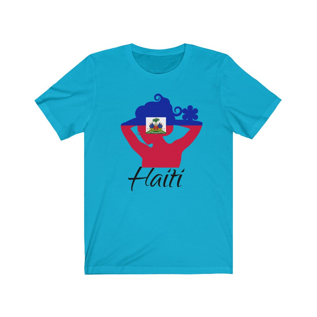 Haiti Lady Flag Premium Tee 1 - Unisex