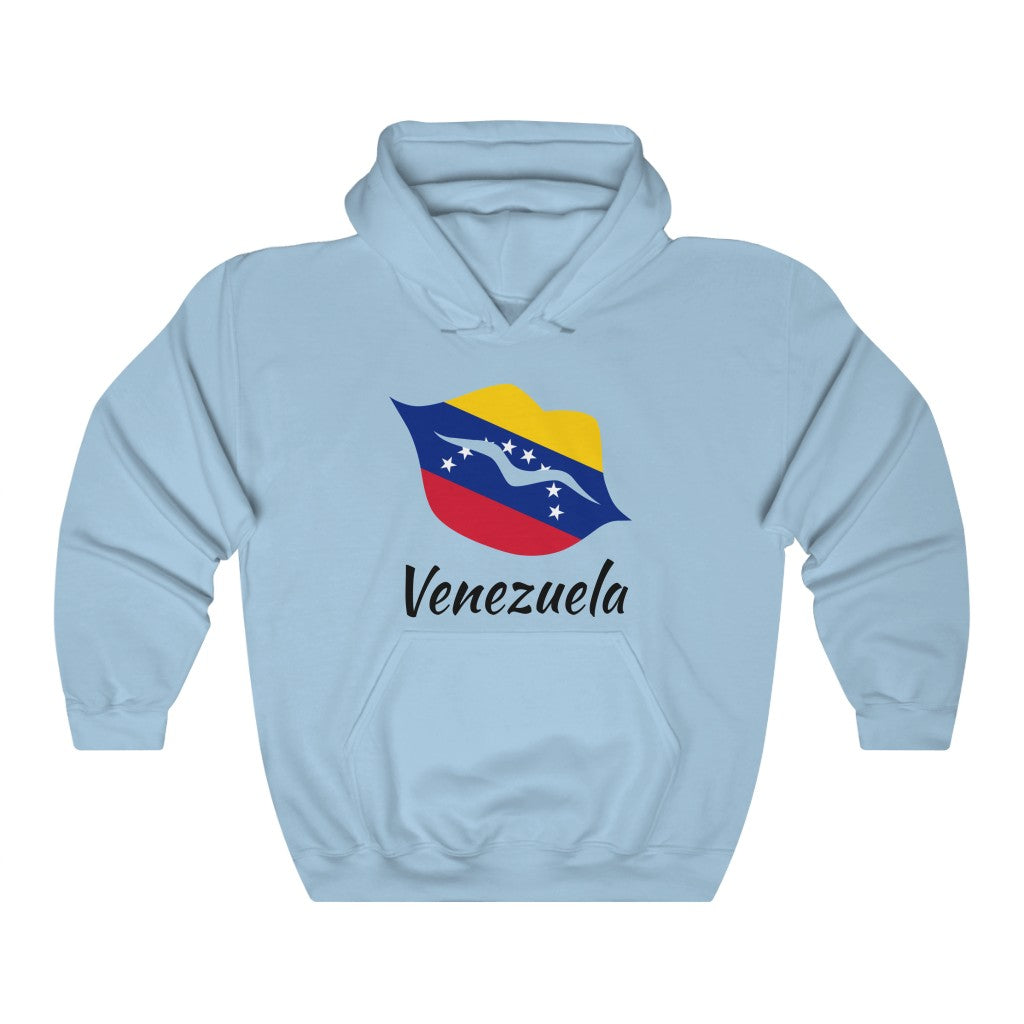 Venezuela Lips Flag Hoodie Sweatshirt 1 - Unisex