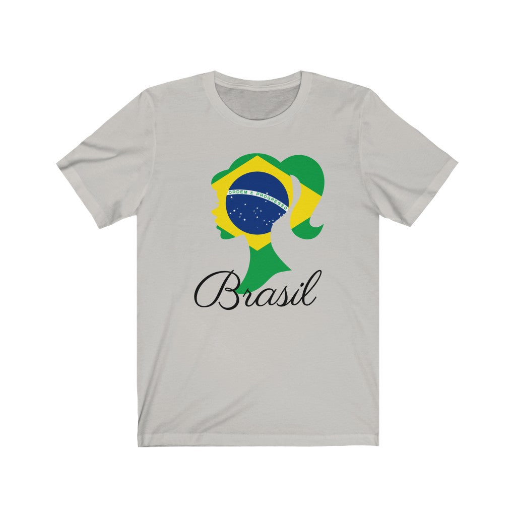 Brazil (Brasil) Girl Flag Premium Tee 1 - Unisex