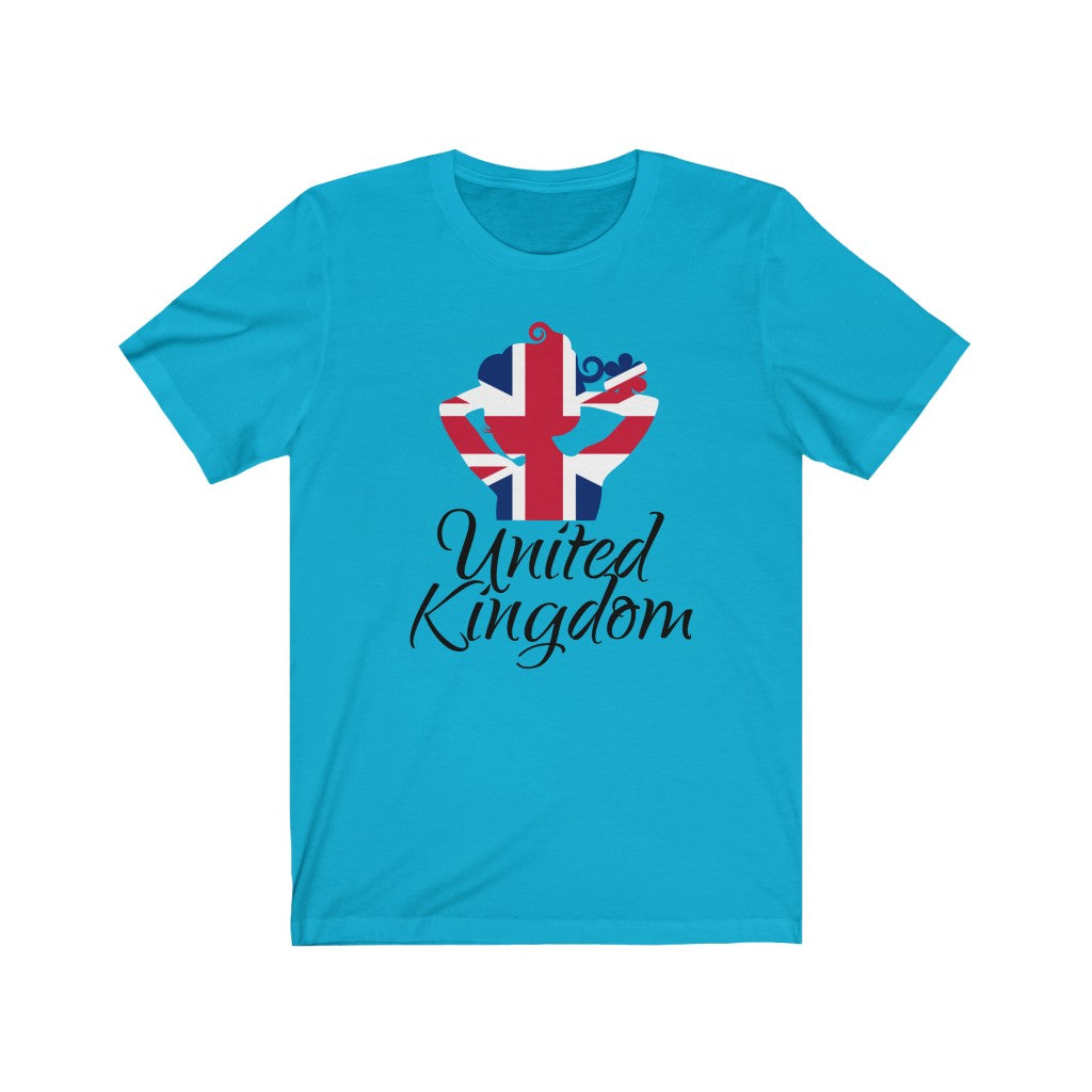 United Kingdom Lady Flag Premium Tee 1 - Unisex