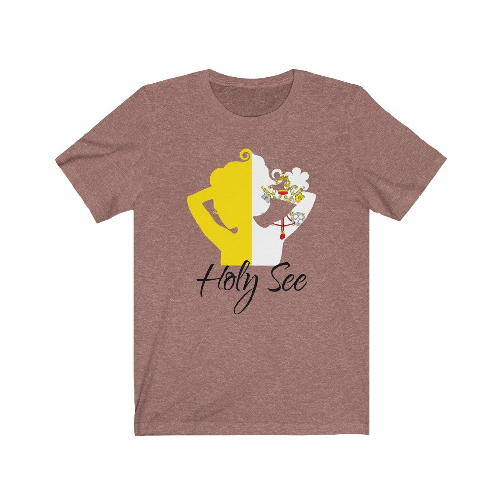 Holy See Lady Flag Premium Tee 1 - Unisex