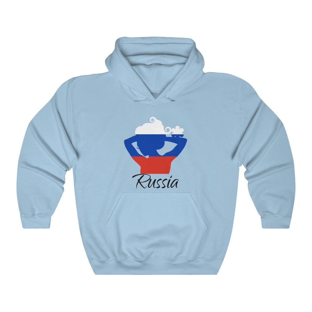 Russia Lady Flag Hoodie Sweatshirt 1 - Unisex