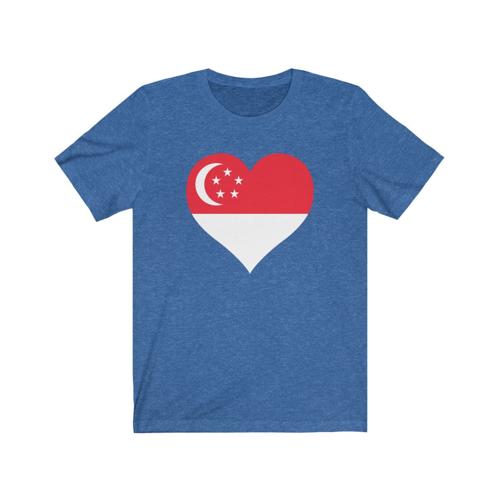 Singapore Heart Flag Premium Tee - Unisex