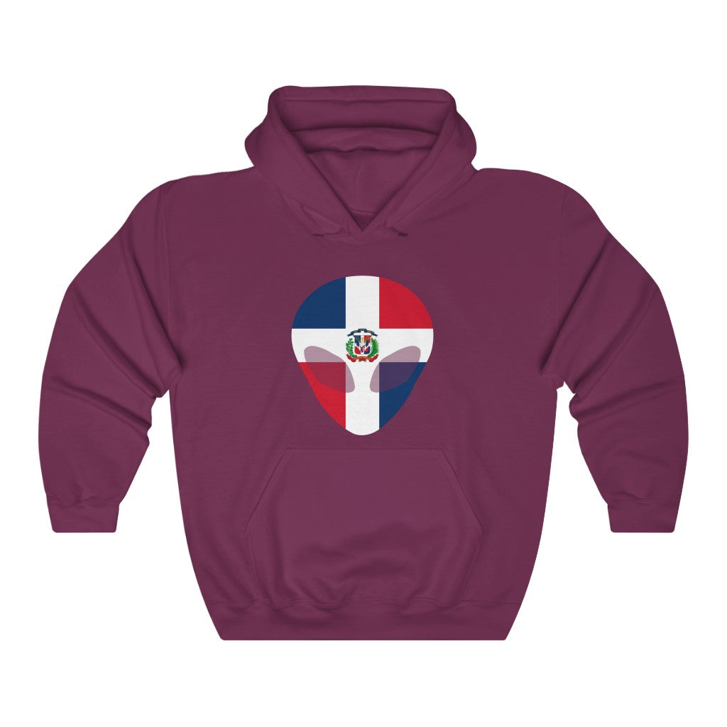 Dominican Republic Alien Flag Hoodie Sweatshirt - Unisex