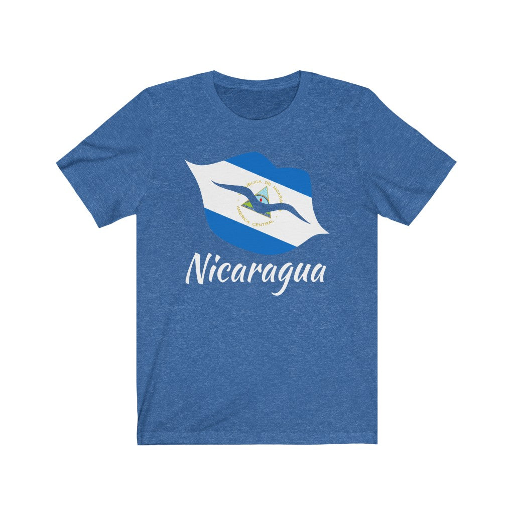 Nicaragua Lips Flag Premium Tee 2 - Unisex
