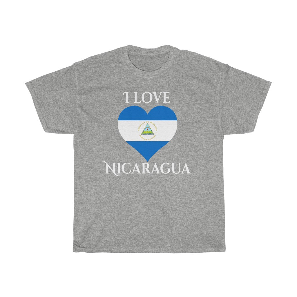 Nicaragua Heart Flag Standard Tee 2 - Unisex