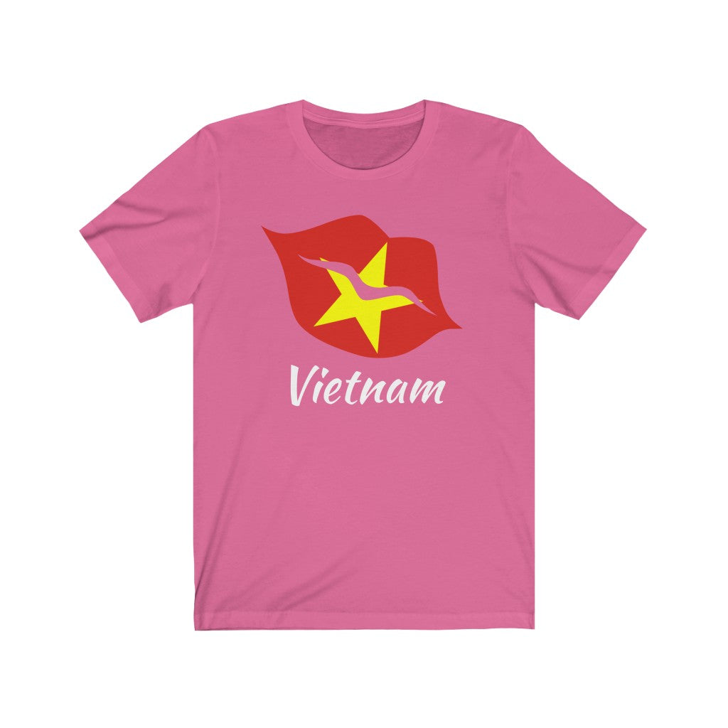 Vietnam Lips Flag Premium Tee 2 - Unisex