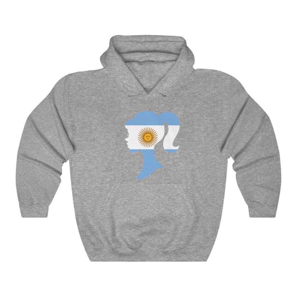 Argentina Girl Flag Hoodie Sweatshirt - Unisex