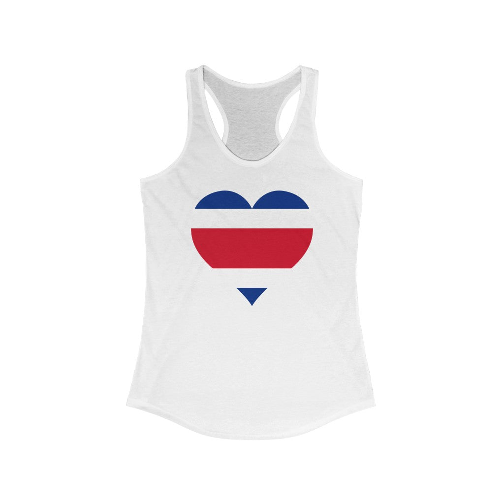 Costa Rica Heart Flag Tank - Women