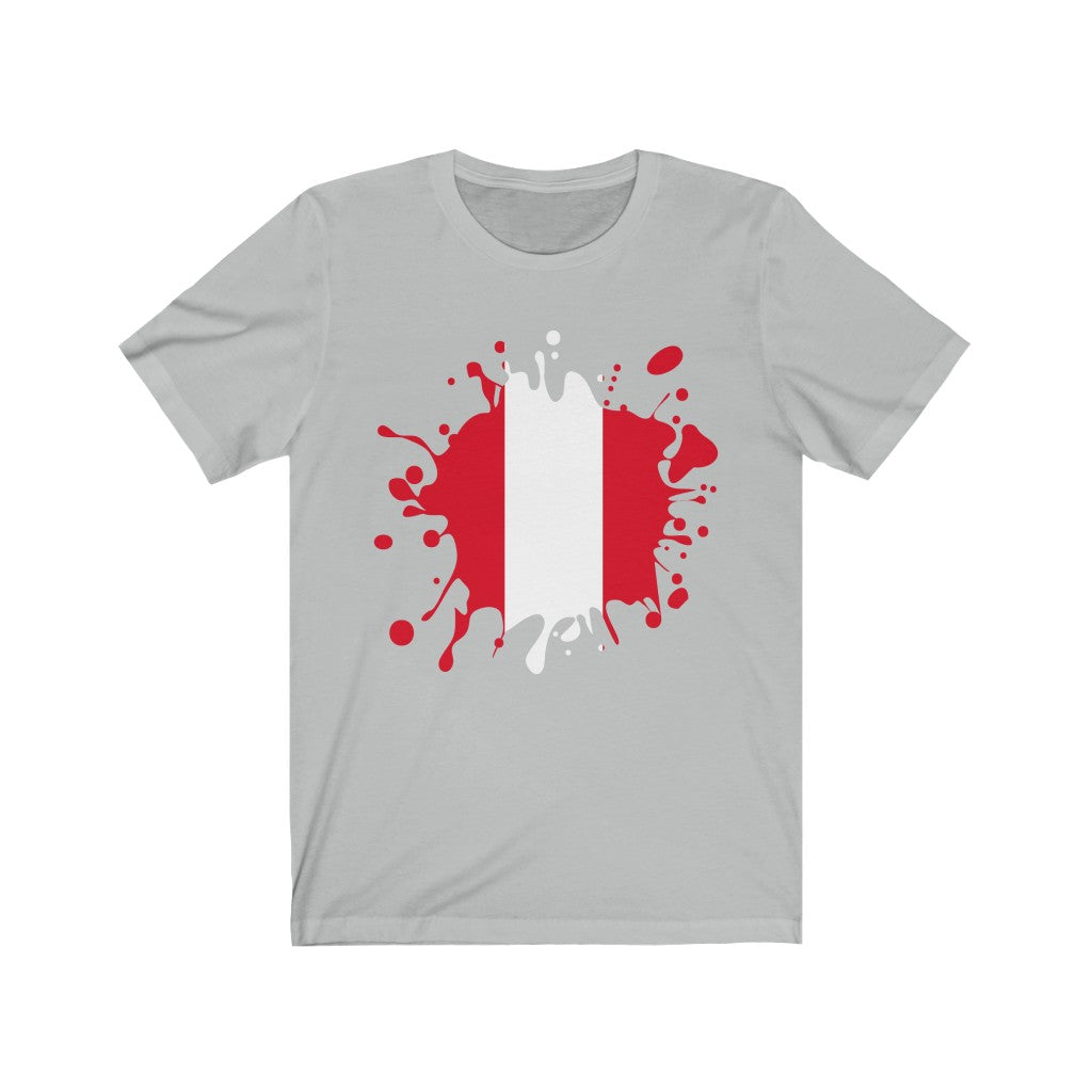 Peru Splat Flag Premium Tee - Unisex
