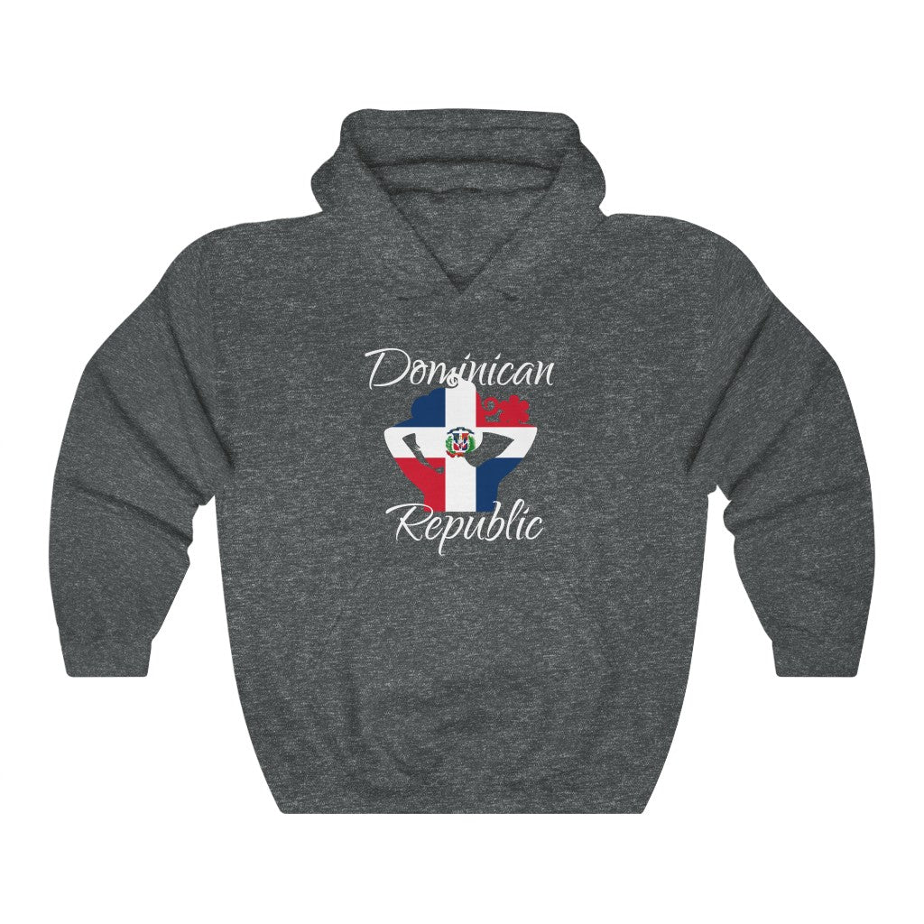Dominican Republic Lady Flag Hoodie Sweatshirt 2 - Unisex