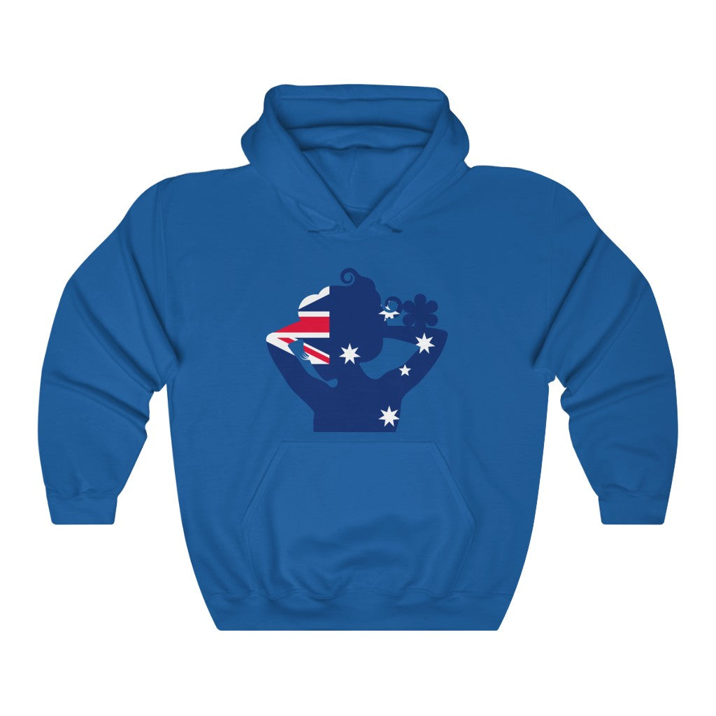 Australia Lady Flag Hoodie Sweatshirt - Unisex