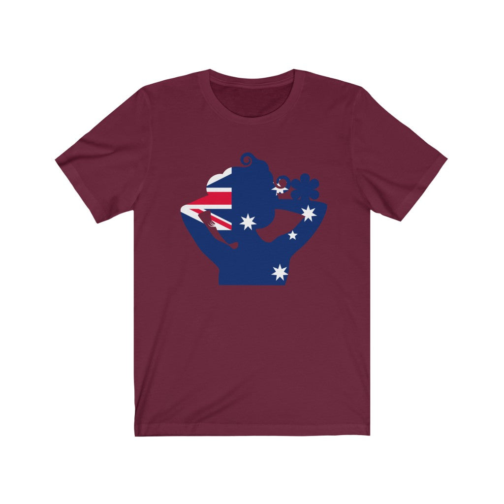 Australia Lady Flag Premium Tee - Unisex