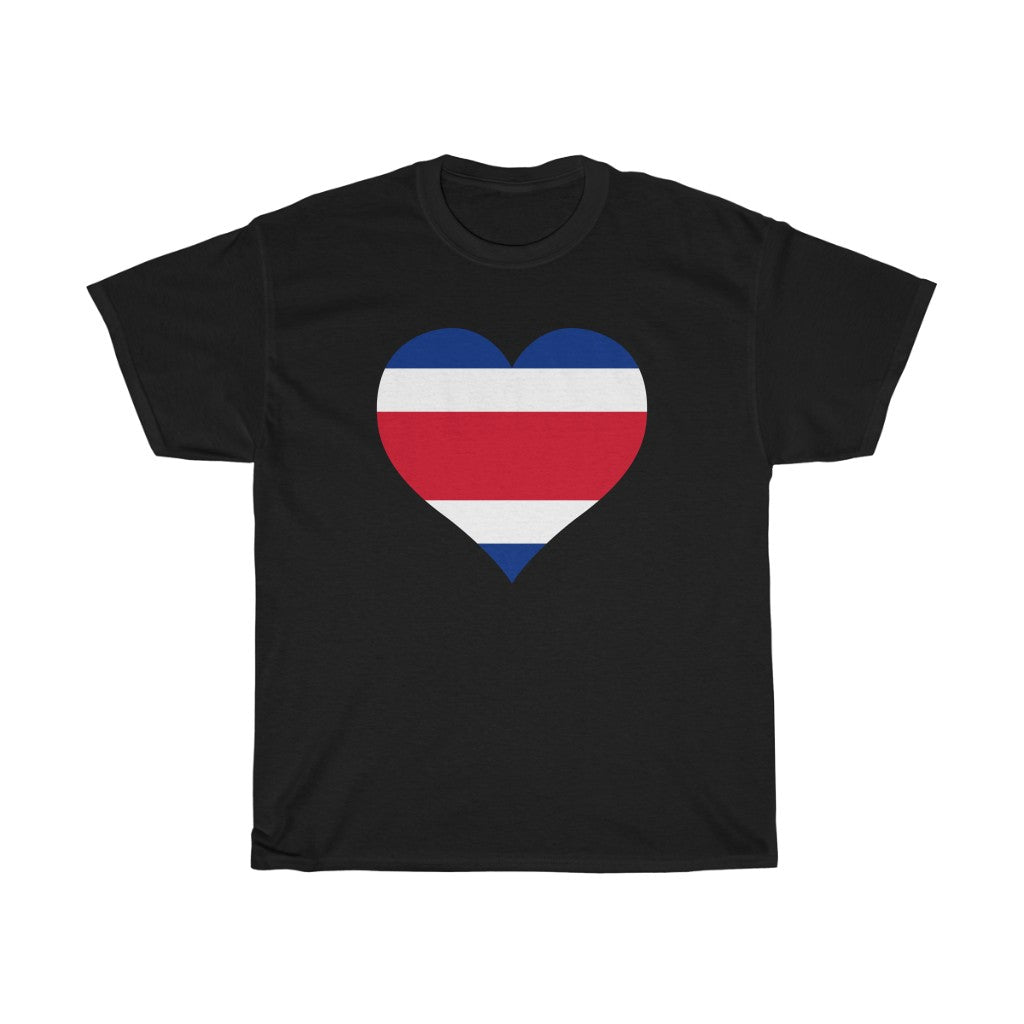 Costa Rica Heart Flag Standard Tee - Unisex
