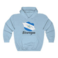 Nicaragua Lips Flag Hoodie Sweatshirt 1 - Unisex