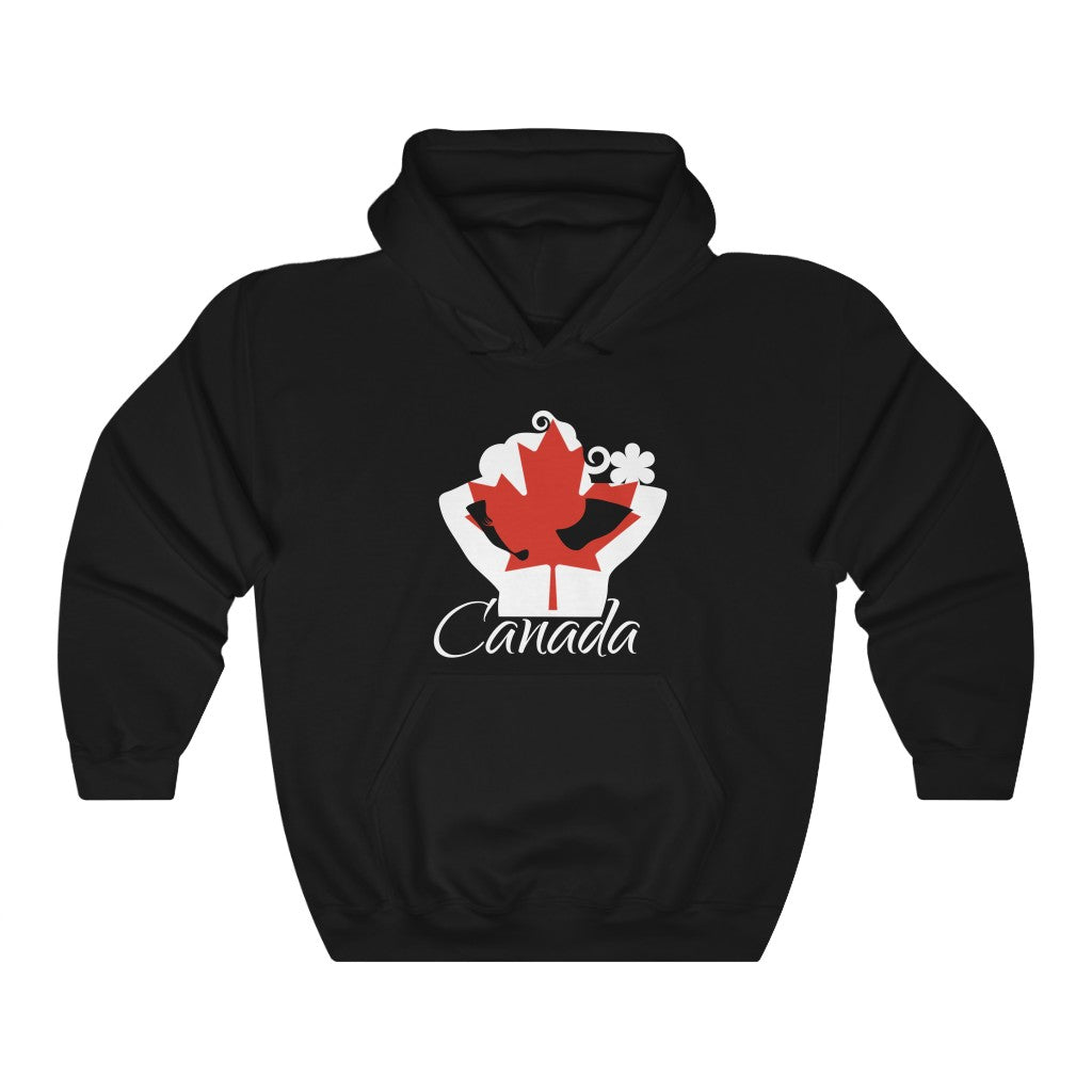 Canada Lady Flag Hoodie Sweatshirt 2 - Unisex