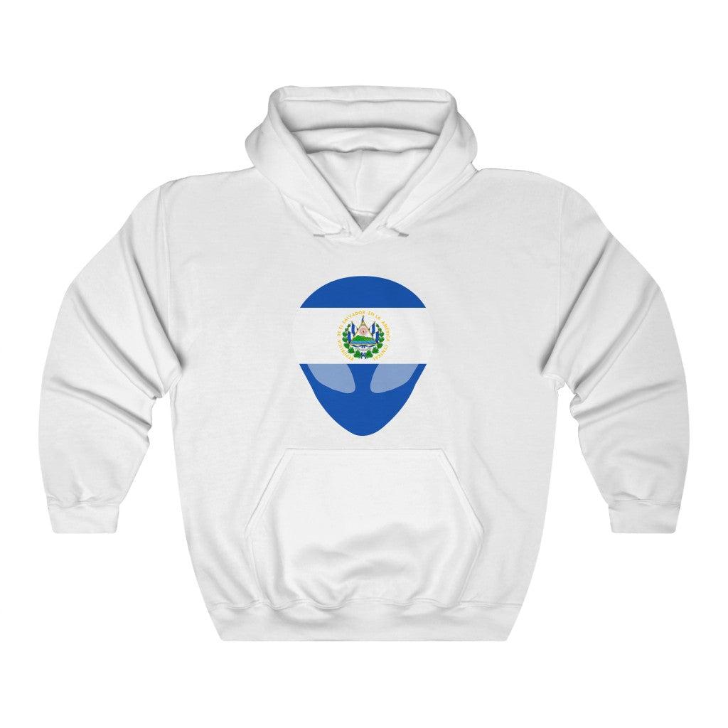 El Salvador Alien Flag Hoodie Sweatshirt - Unisex