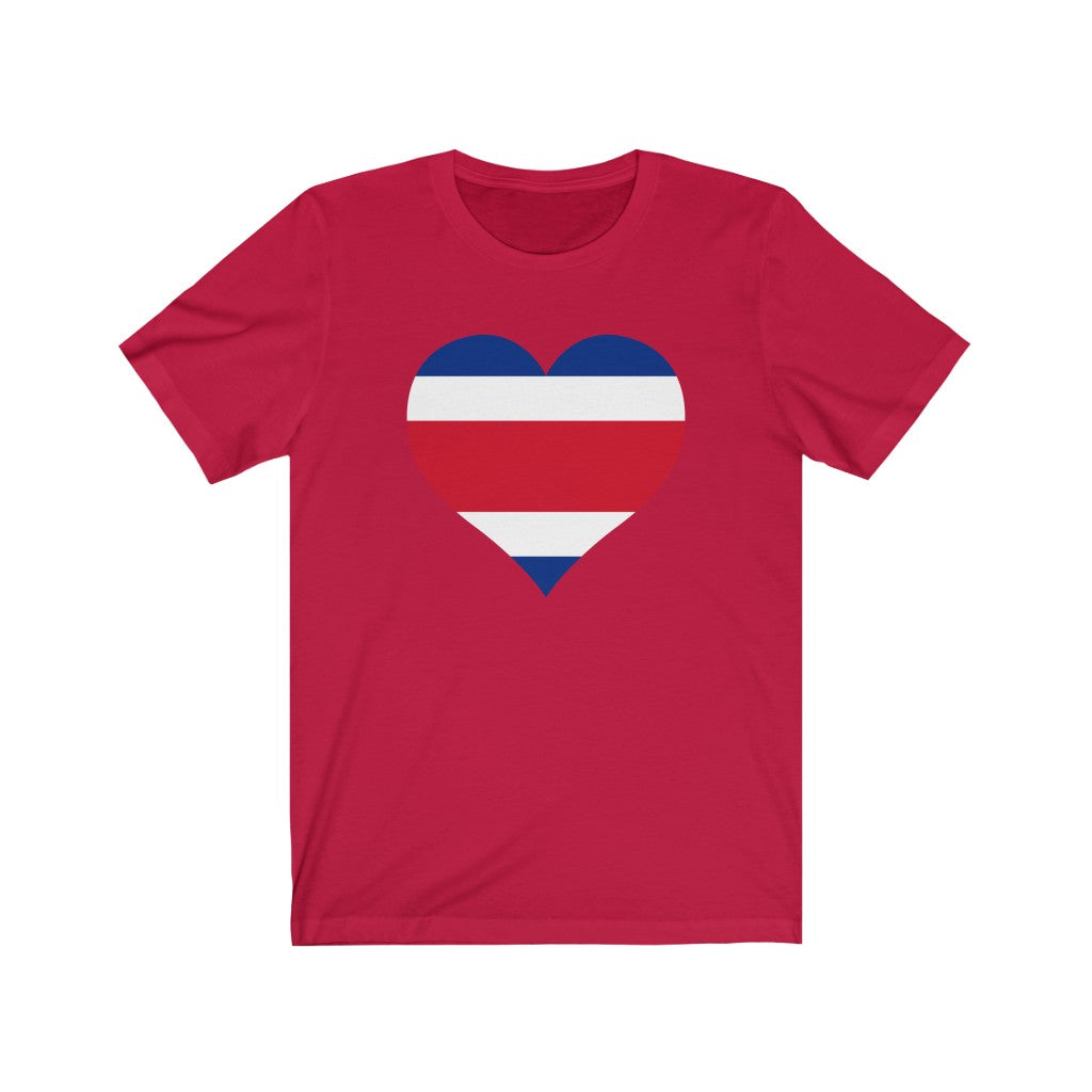 Costa Rica Heart Flag Premium Tee - Unisex