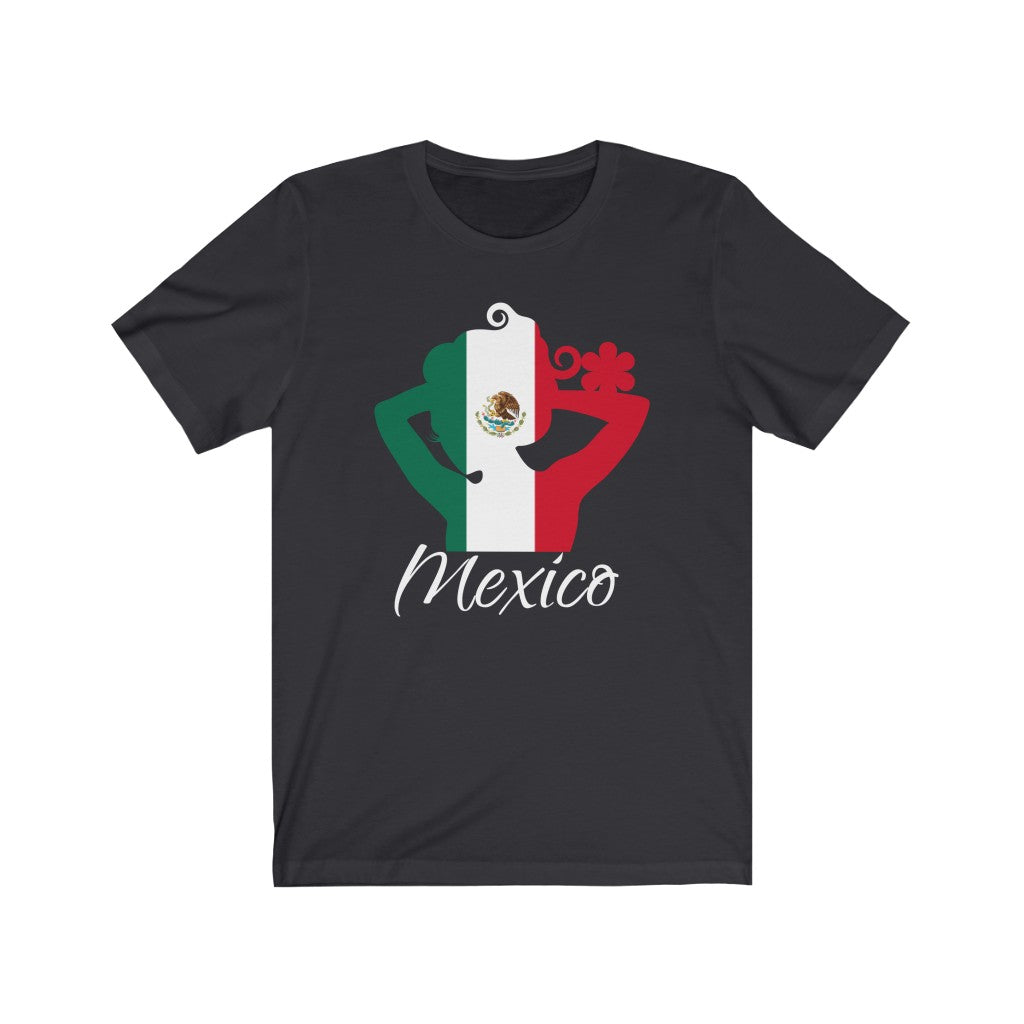Mexico Lady Flag Premium Tee 2 - Unisex