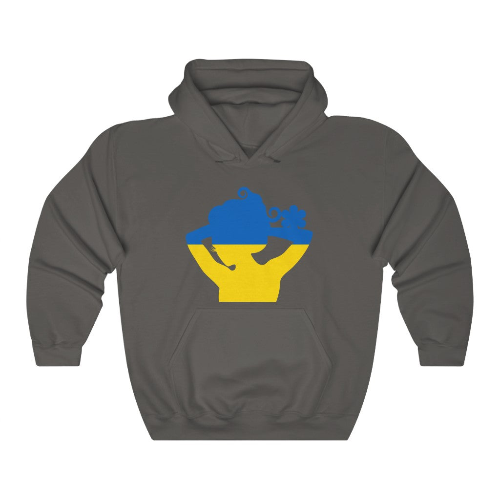 Ukraine Lady Flag Hoodie Sweatshirt - Unisex