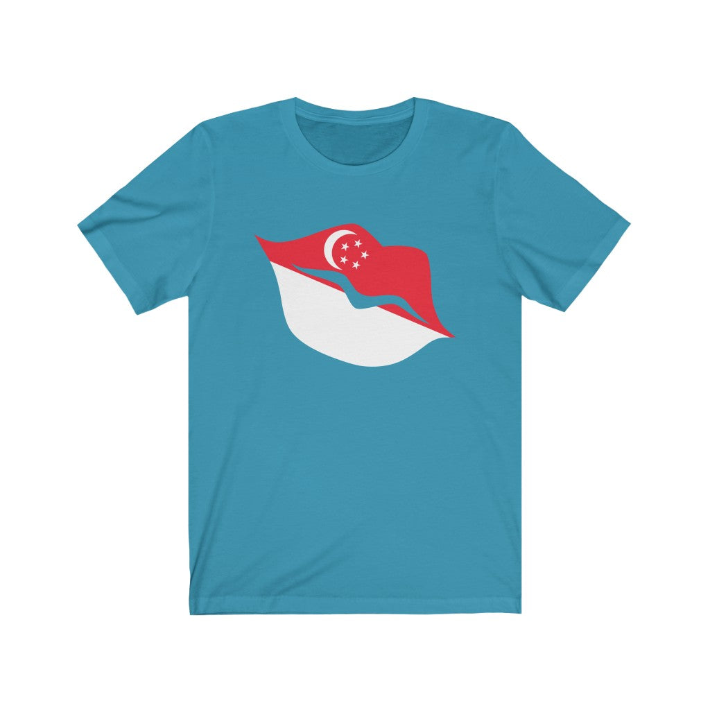Singapore Lips Flag Premium Tee - Unisex