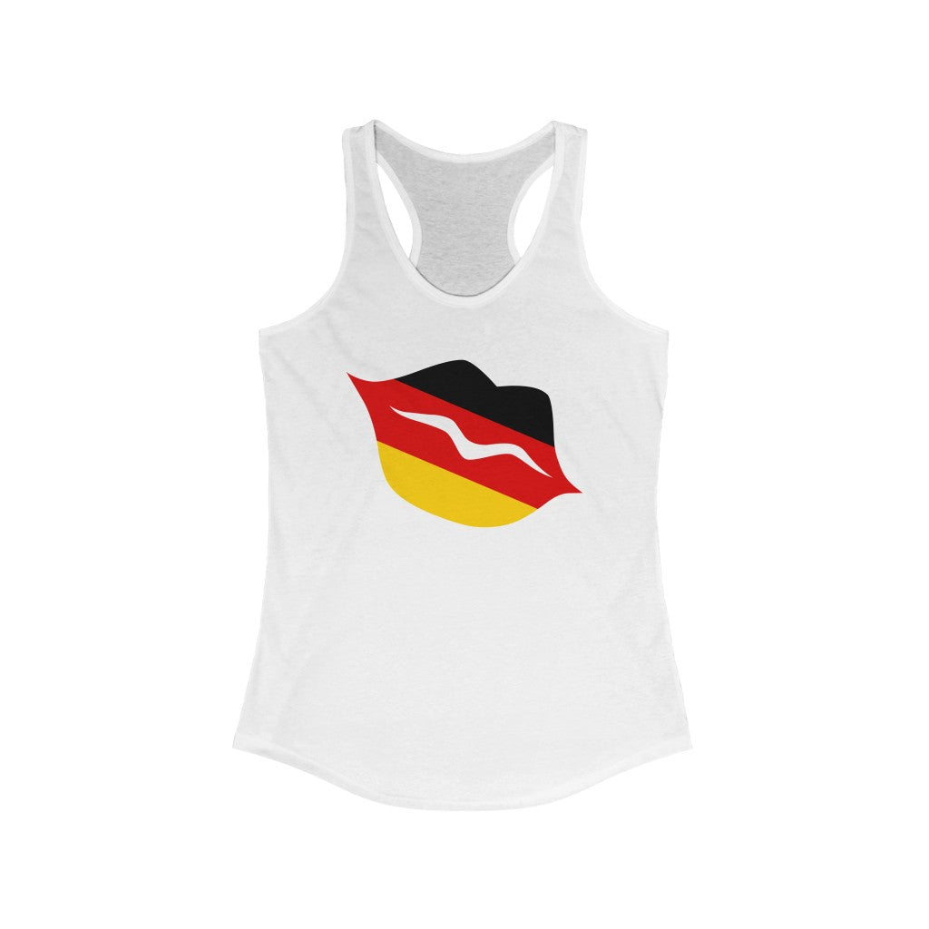Germany Lips Flag Tank - Women
