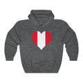 Peru Heart Flag Hoodie Sweatshirt - Unisex