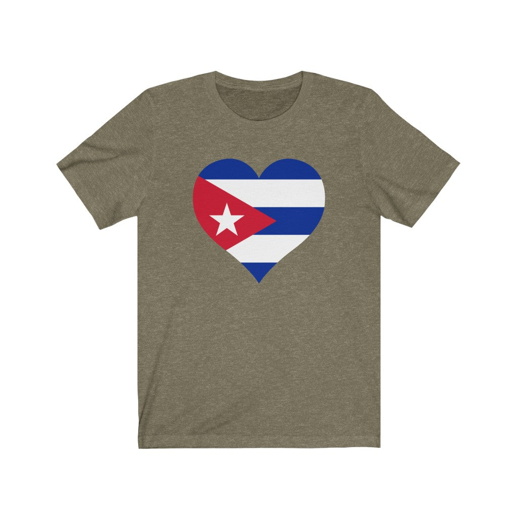 Cuba Heart Flag Premium Tee - Unisex