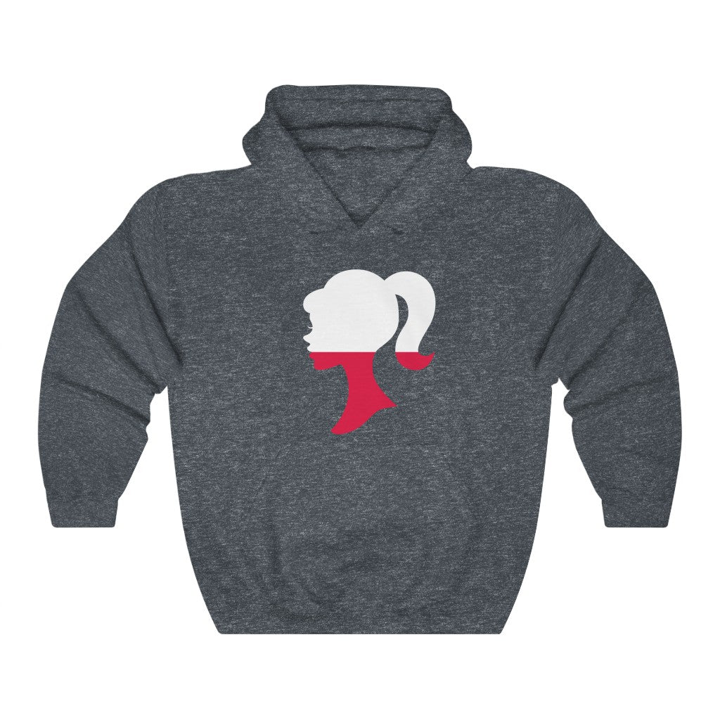 Poland Girl Flag Hoodie Sweatshirt - Unisex