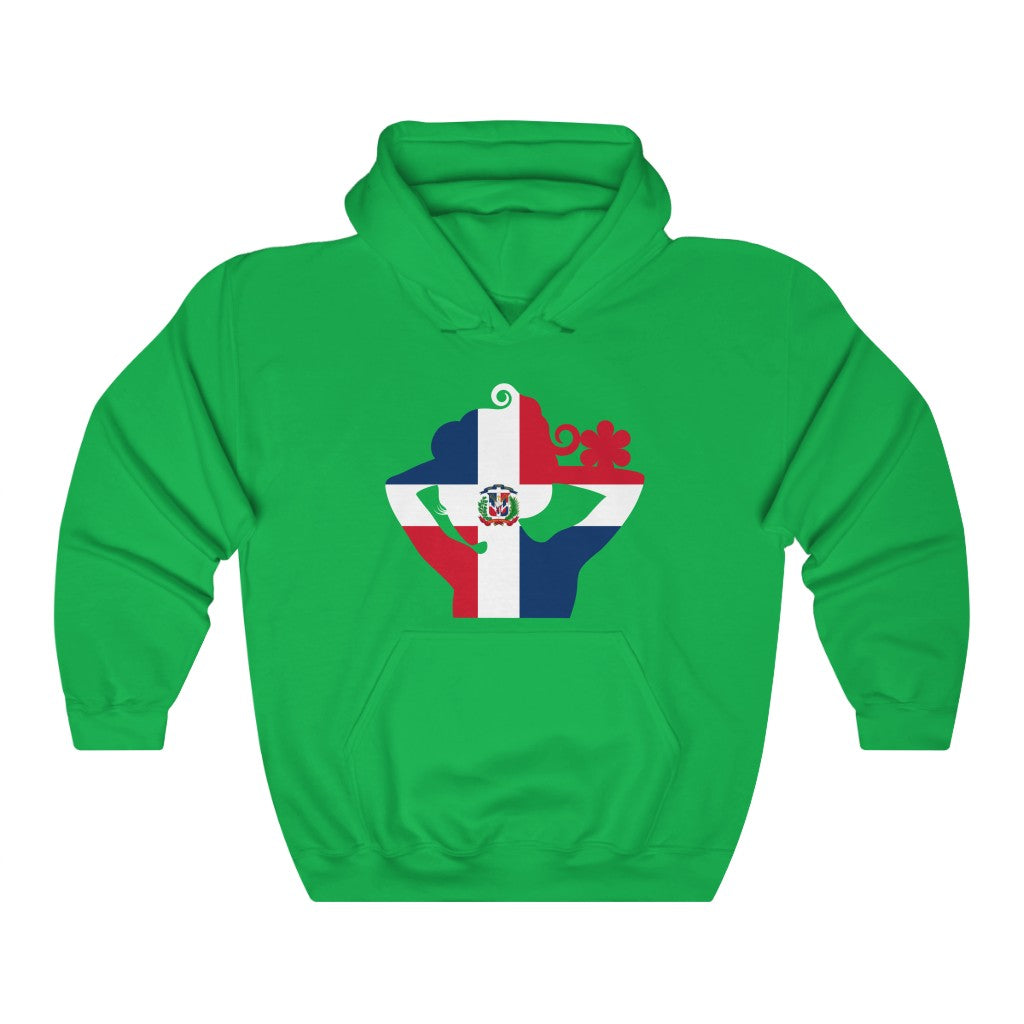Dominican Republic Lady Flag Hoodie Sweatshirt - Unisex