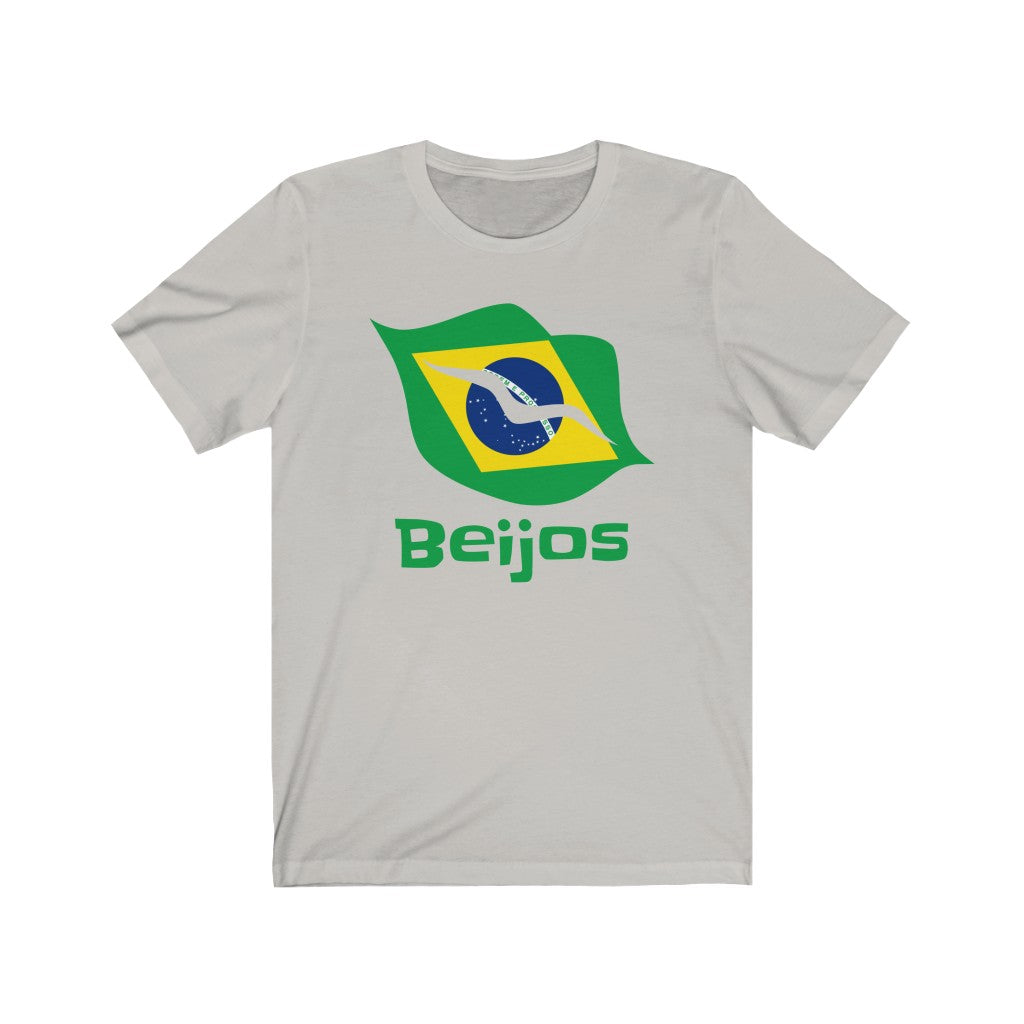 Brazil (Beijos) Lips Flag Premium Tee 1b - Unisex