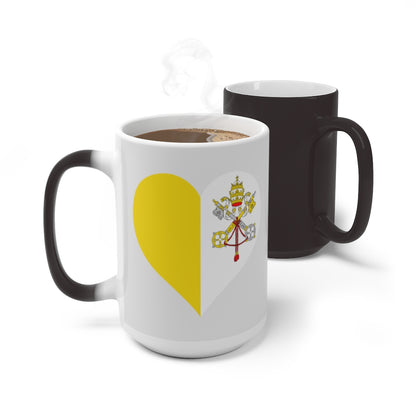 Holy See Heart Color Changing Mug