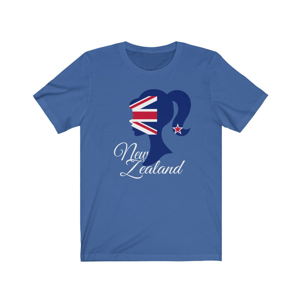 New Zealand Girl Flag Premium Tee 2 - Unisex
