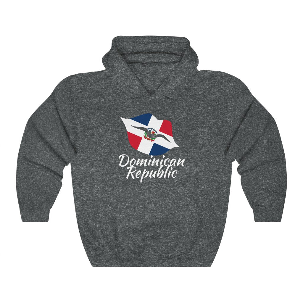 Dominican Republic Lips Flag Hoodie Sweatshirt 2 - Unisex