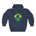 Brazil Alien Flag Hoodie Sweatshirt - Unisex