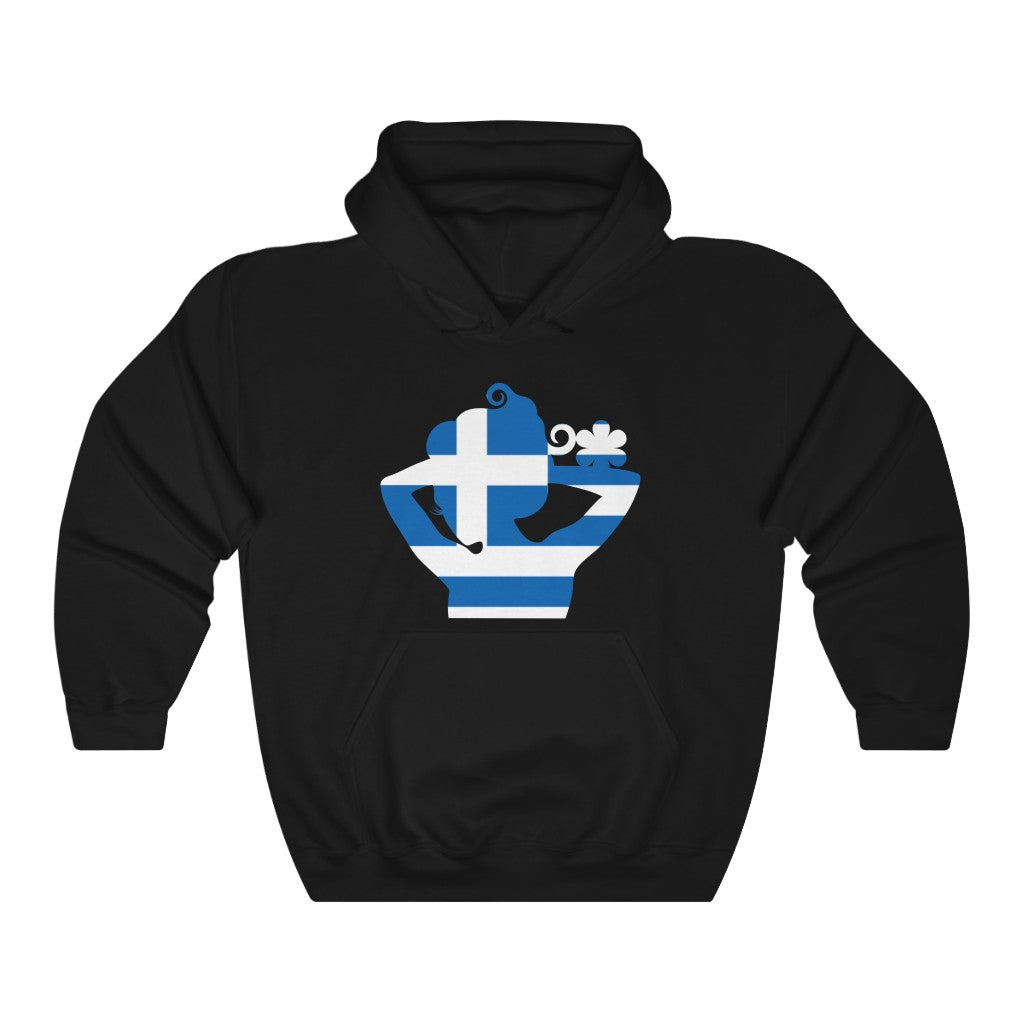 Greece Lady Flag Hoodie Sweatshirt - Unisex